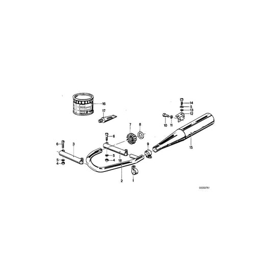 Genuine BMW 18112302011 Crossover (Inc. R65LS)