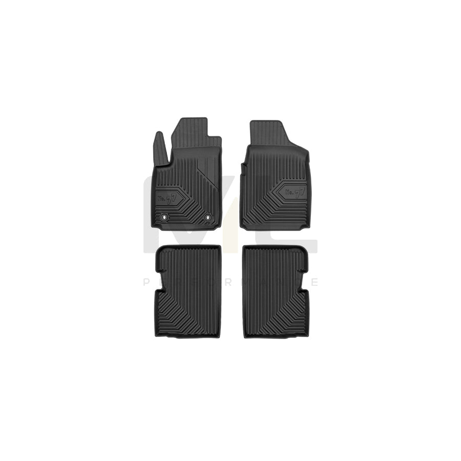 FROGUM Tailored, No.77 77427099 Floor mat set for FORD KA Hatchback (RU8) Elastomer, Front and Rear, Quantity: 4, Black, (LHD)