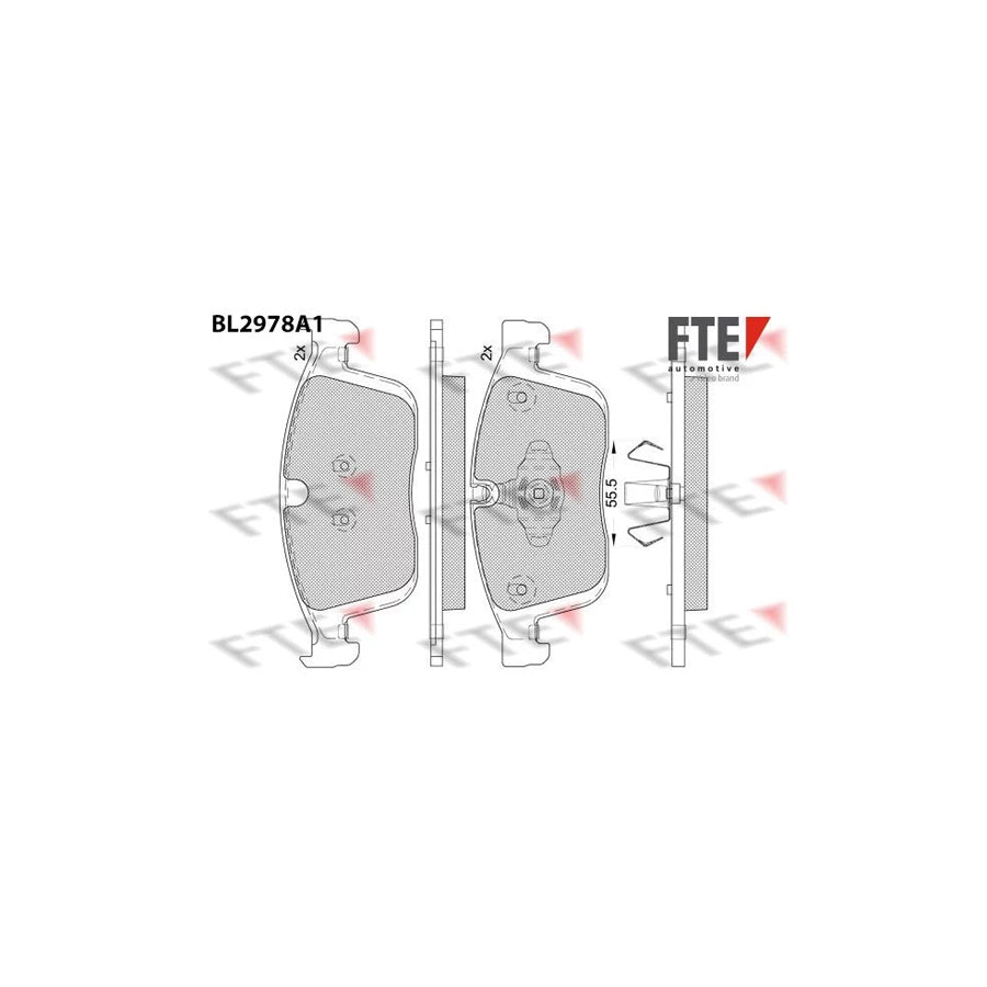 FTE 9011224 Brake Pad Set for Volvo Xc60