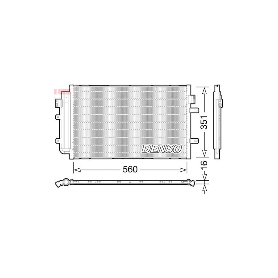 DENSO DCN12005 Air Conditioning Condenser for Iveco Daily