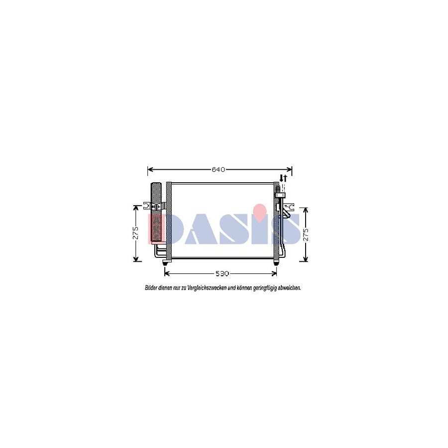 AKS Dasis 562002N Air Conditioning Condenser for Hyundai Getz (Tb)