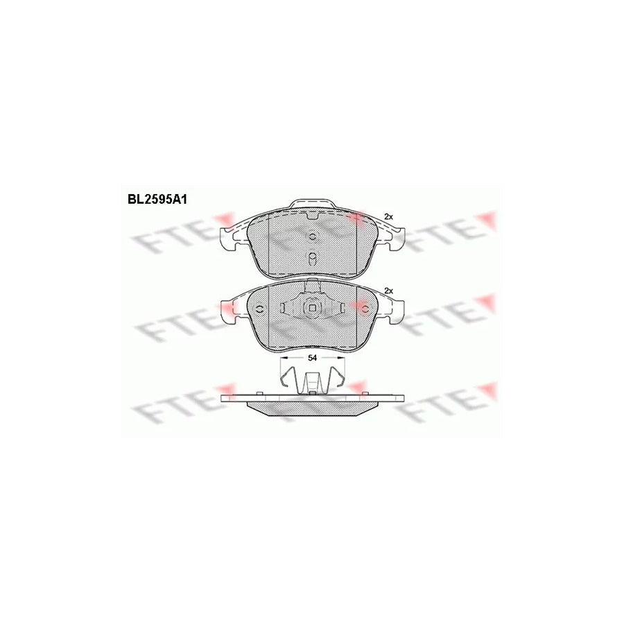 FTE Bl2595A1 Brake Pad Set