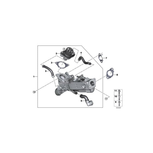 Genuine BMW 11719886262 G05 Gasket Steel (Inc. X5 25dX)