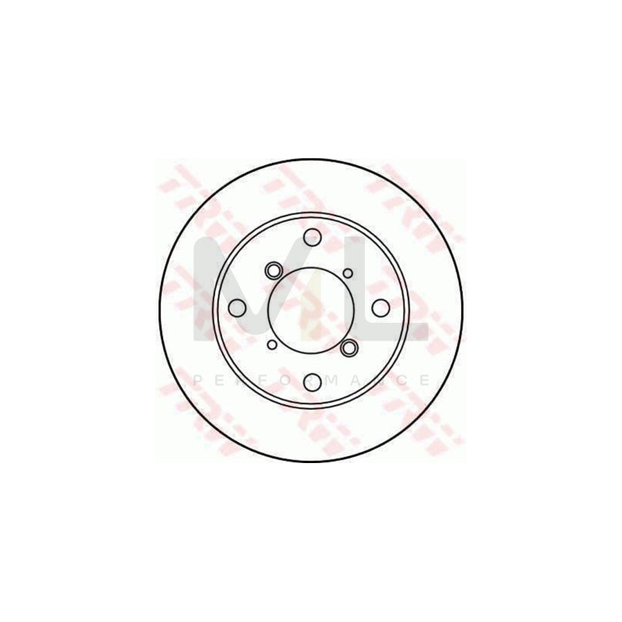 TRW DF2710 Brake Disc for SUZUKI SWIFT Solid  - 1 piece