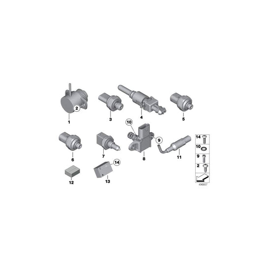 Genuine BMW 35208281821 Fillister Head Screw M3X16 10.9 (Inc. M6 GT3)