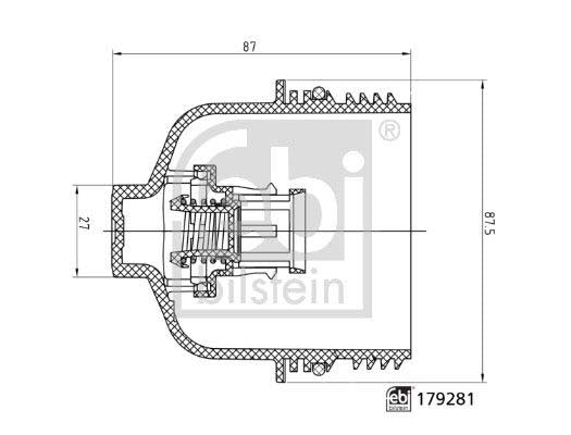 Febi Bilstein 179281 Cover, Oil Filter Housing | ML Performance UK Car Parts