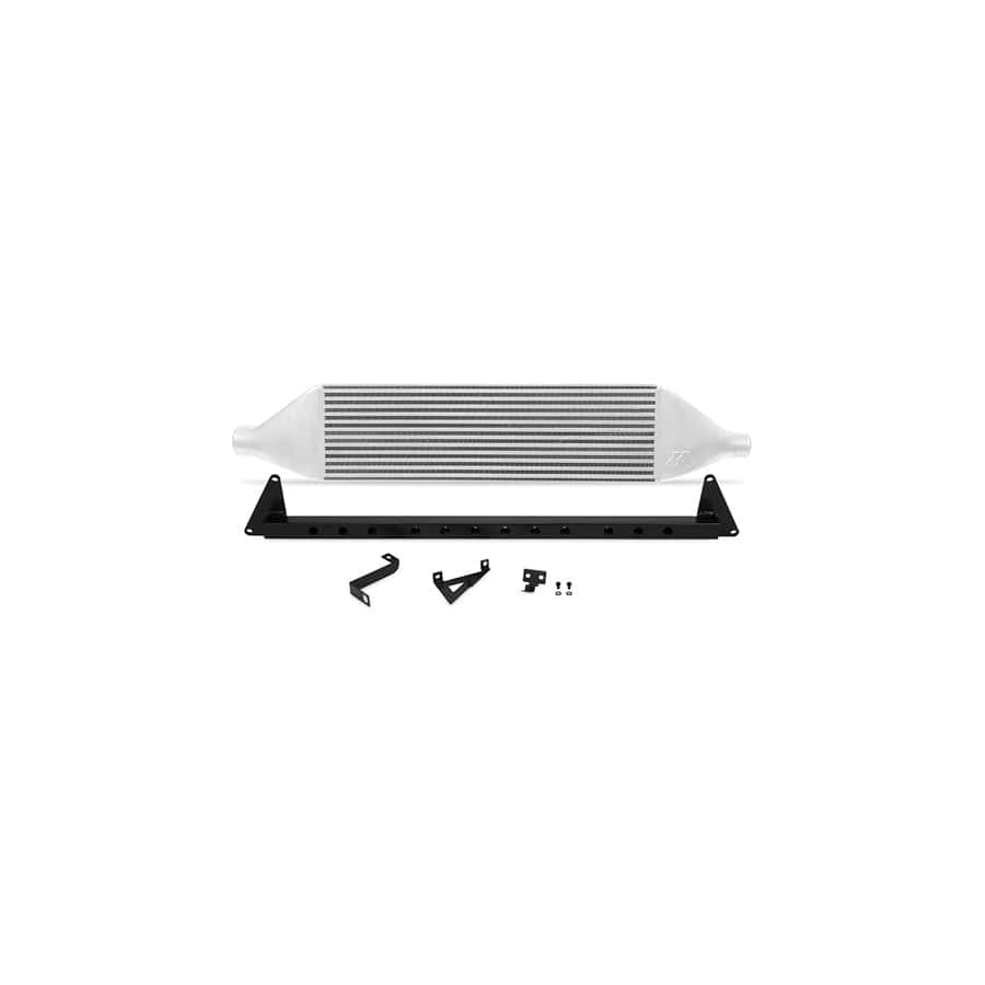 Mishimoto MMINT-STI-08BSL 08-14 Subaru STI Front-Mount Intercooler Kit w/ Black Crash Beam - Silver Core