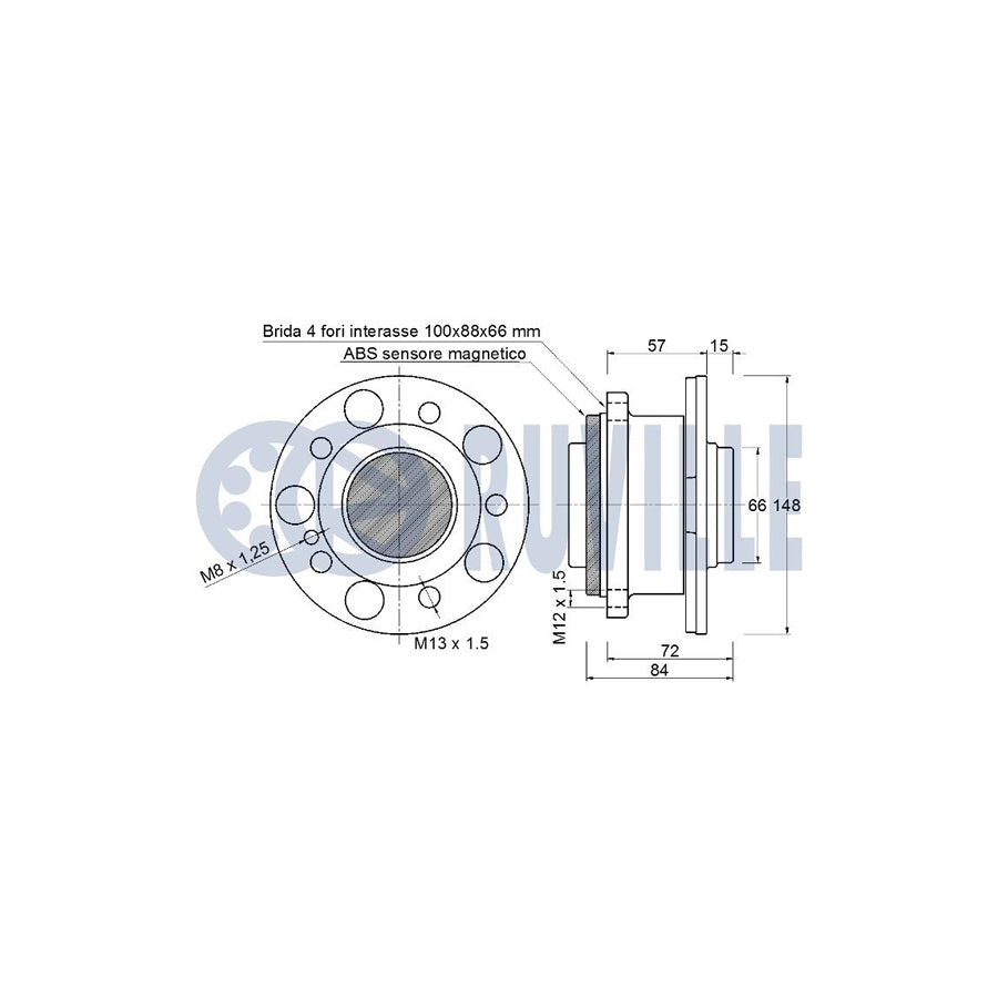 Ruville 55253 Alternator Freewheel Clutch For Mazda Mpv Ii (Lw)