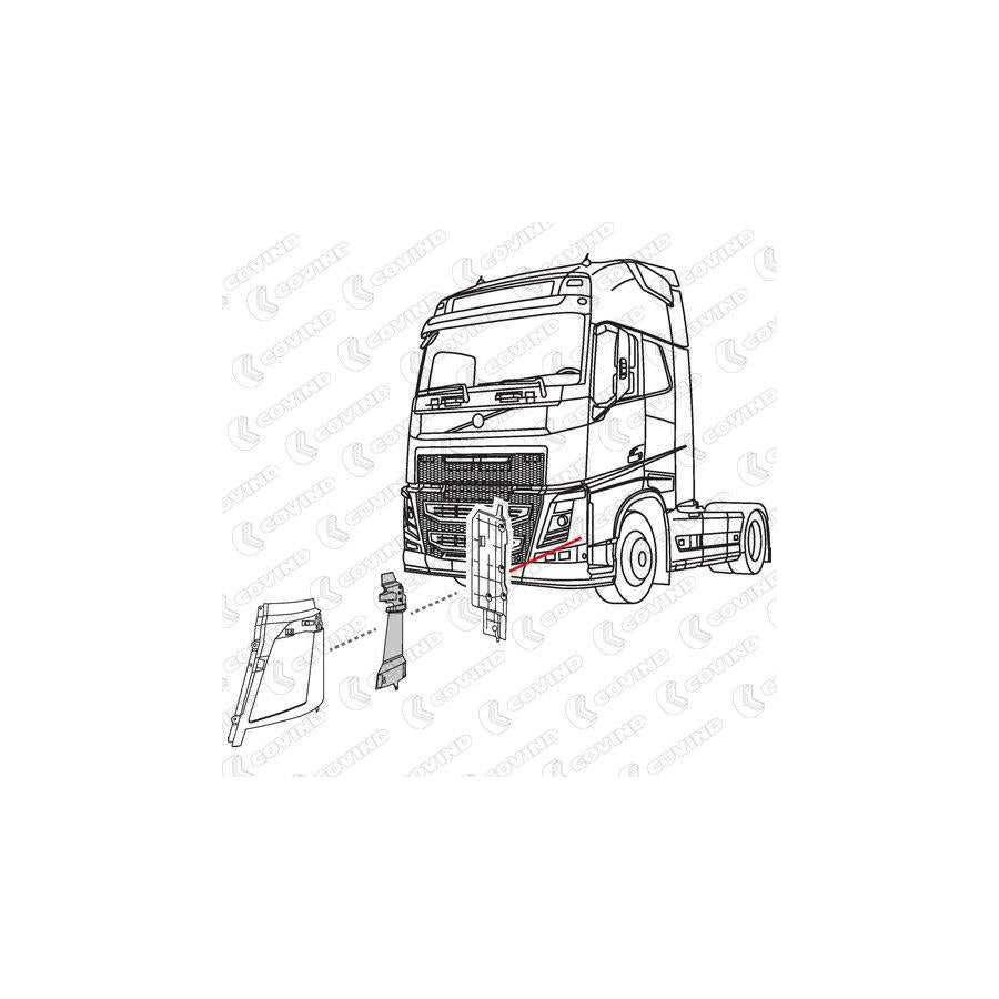 Covind 4Fh/137 Wind Deflector