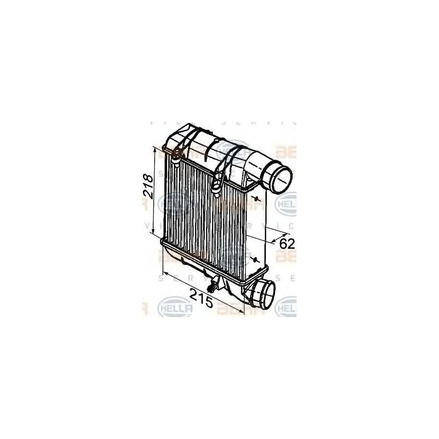 Hella 8ML 376 746-641 Intercooler