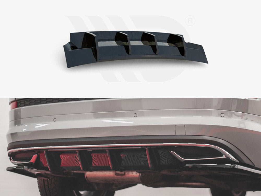 Maxton Design SK-KO-1-SL-RS1T+RS1RT Rear Valance Skoda Kodiaq Sportline (2017-) | ML Performance UK Car Parts