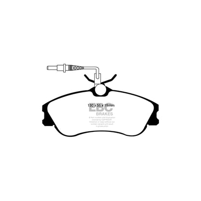 EBC PD11KF132 Citroen Berlingo Multispace Greenstuff Front Brake Pad & GD Disc Kit 2 | ML Performance UK Car Parts