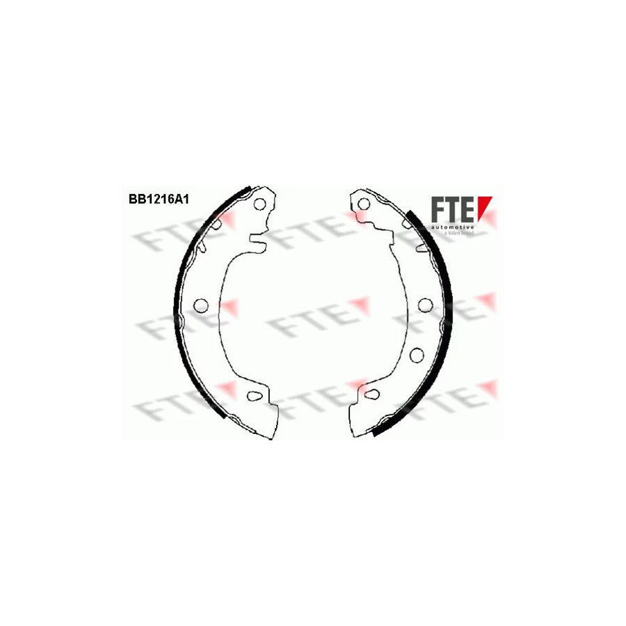 FTE 9100043 Brake Shoe Set for Renault Megane