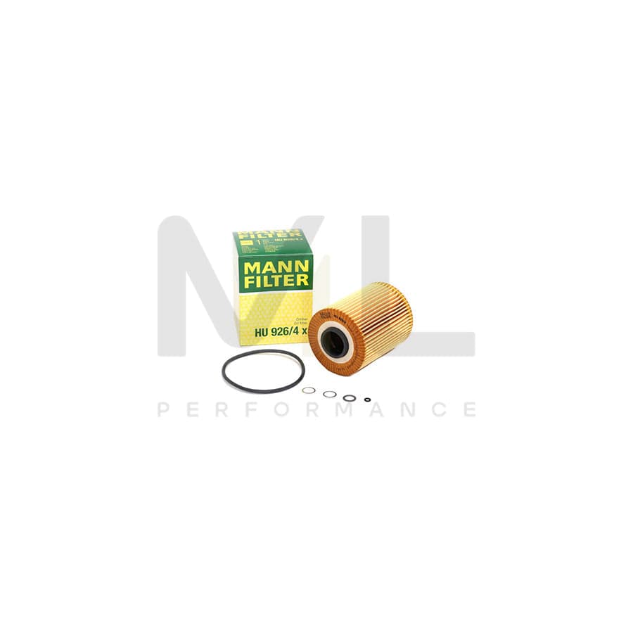 MANN-FILTER HU 926/4 x Oil Filter with seal, Filter Insert