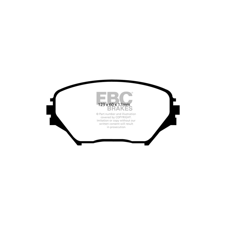 EBC PDKF2001 Toyota Rav 4 Ultimax Front Brake Pad & Plain Disc Kit - Akebono Caliper 2 | ML Performance UK Car Parts