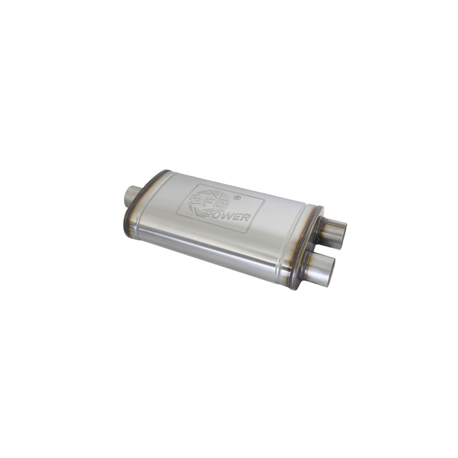 aFe 49M30015 3 IN ID Center/Dual-Outlet x 11 IN W x 6 IN H x 22 IN L - Oval Body Muffler