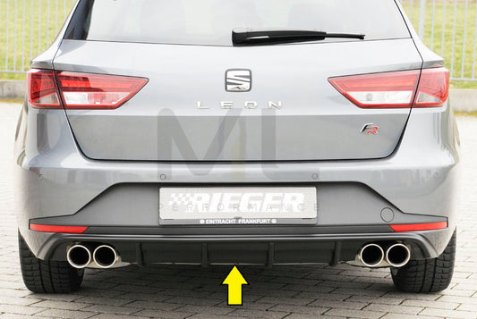 Rieger 00027025 SEAT 5F Leon FR Rear Diffuser 1 | ML Performance UK Car Parts