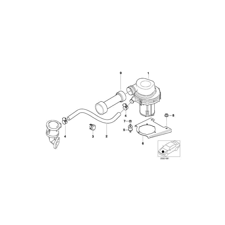 Genuine BMW 11721432886 E36 Grommet (Inc. Z3 2.8 & Z3 M)