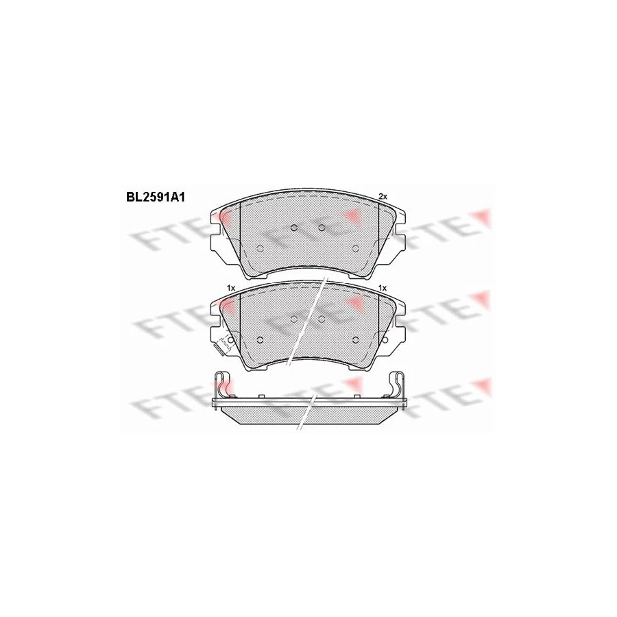 FTE Bl2591A1 Brake Pad Set