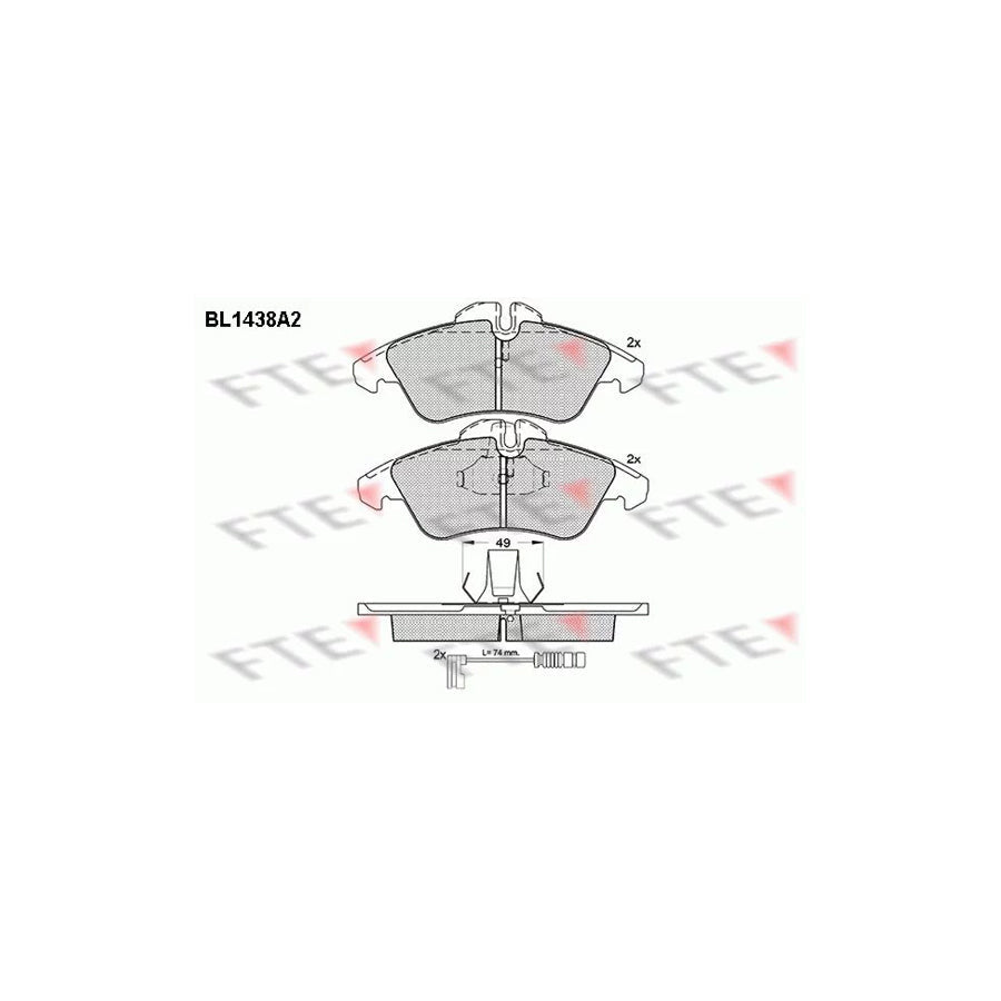FTE 9010187 Brake Pad Set
