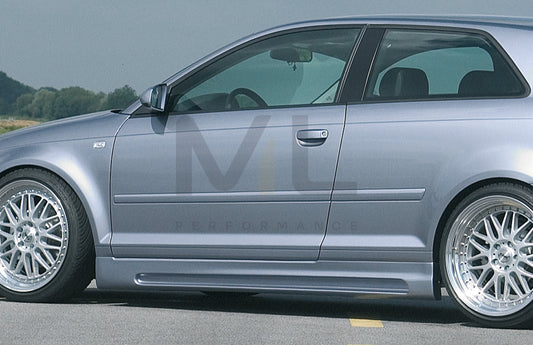Rieger 00056715 Audi 8P A3 Side Skirt 1 | ML Performance UK Car Parts