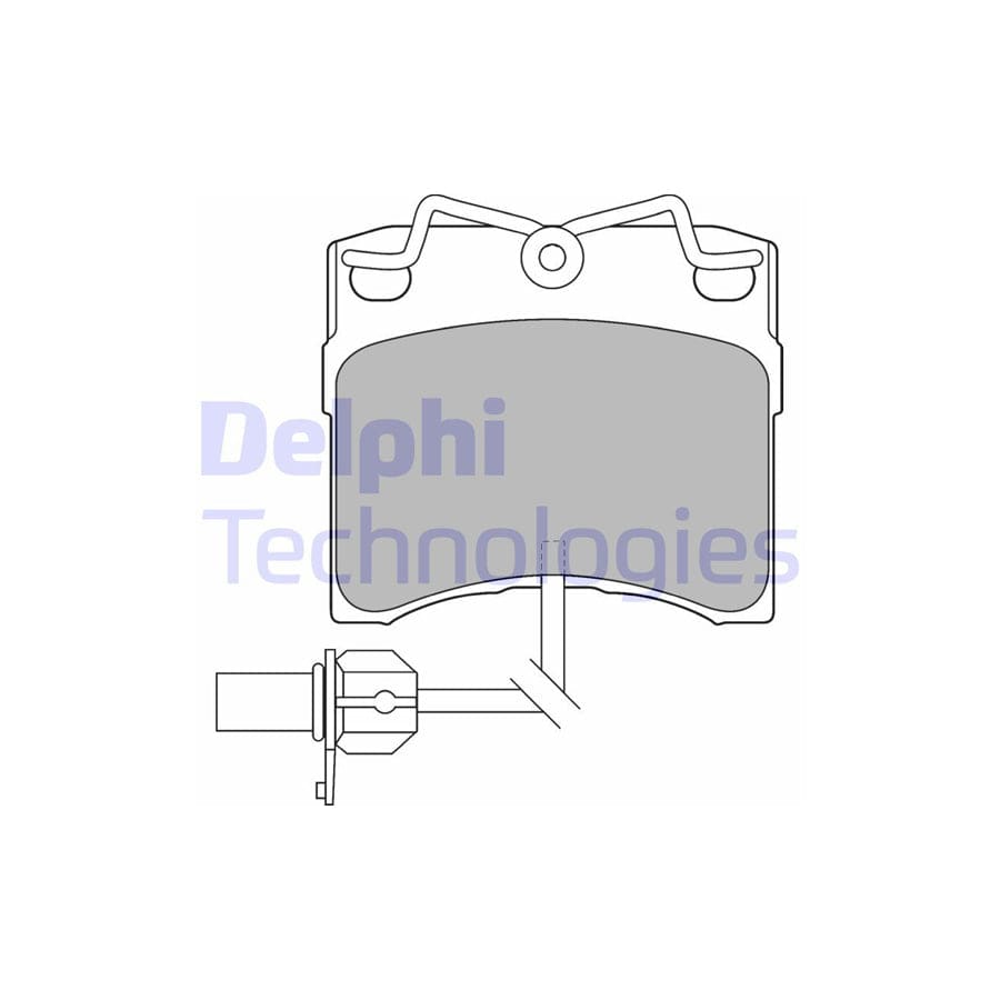 Delphi Lp1535 Brake Pad Set For Vw Transporter