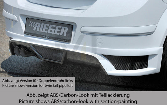 Rieger 00051267 Opel Astra H Rear Diffuser 1 | ML Performance UK Car Parts