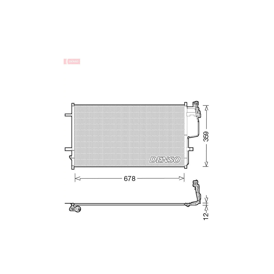 DENSO DCN44010 Air Conditioning Condenser for Mazda 3