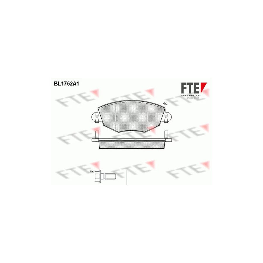 FTE Bl1752A1 Brake Pad Set