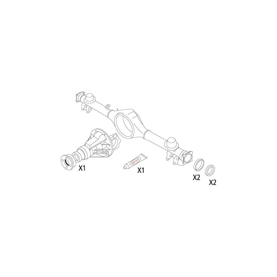 Corteco 19536214 Gasket Set, Differential