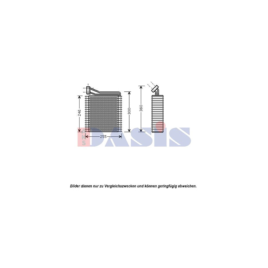AKS Dasis 820058N Air Conditioning Evaporator