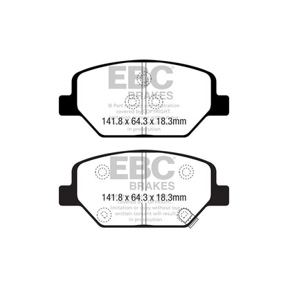 EBC DPX2351 Holden Opel Vauxhall Ultimax Front Brake Pads 2 | ML Performance UK Car Parts