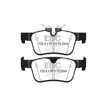EBC DP22306 Volvo Greenstuff Rear Brake Pads - ATE Caliper (Inc. S60, S90, V60, V90) 2 | ML Performance UK Car Parts