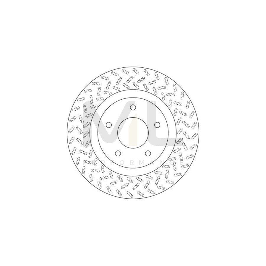 TRW DF6206 Brake Disc Vented, Painted  - 1 piece