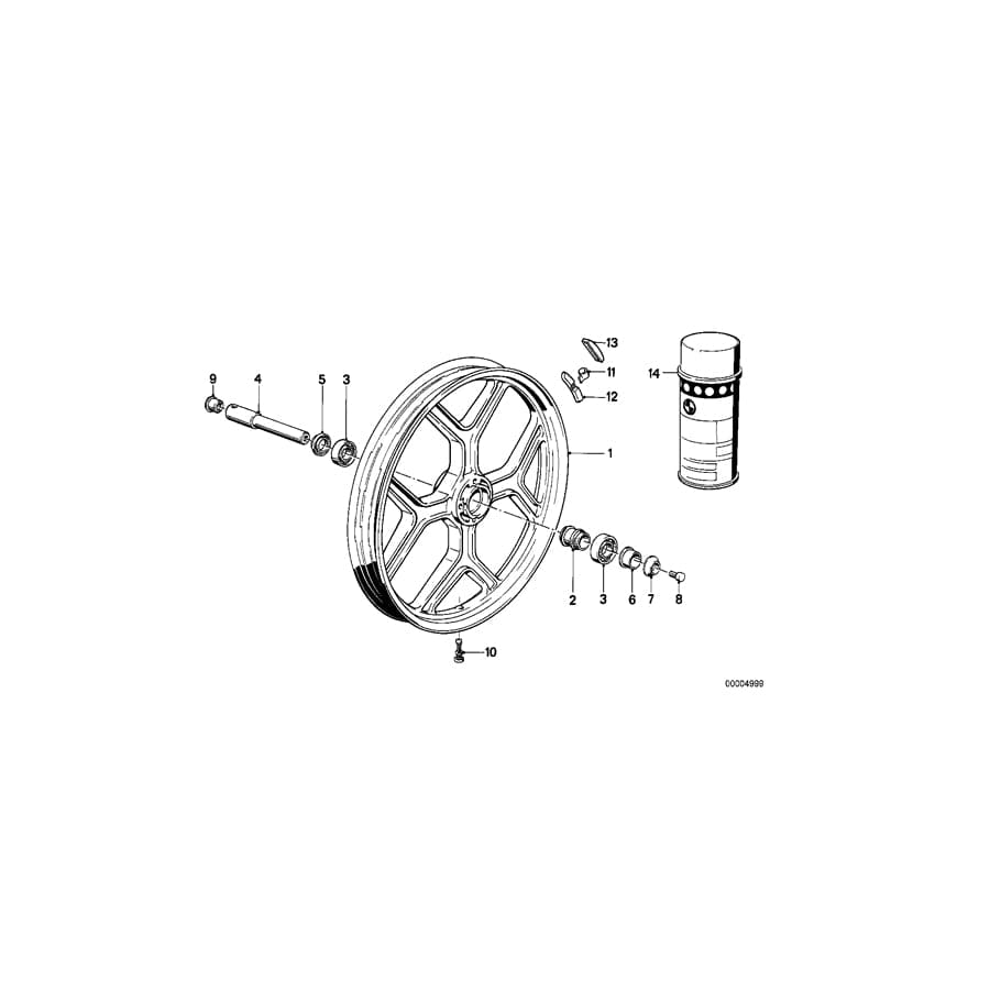 Genuine BMW 36311452173 Bush (Inc. R 65 RT)