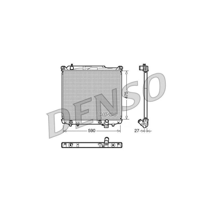 DENSO DRM47020 Engine Radiator for Suzuki Grand Vitara I Off-Road (Ft, Ht)