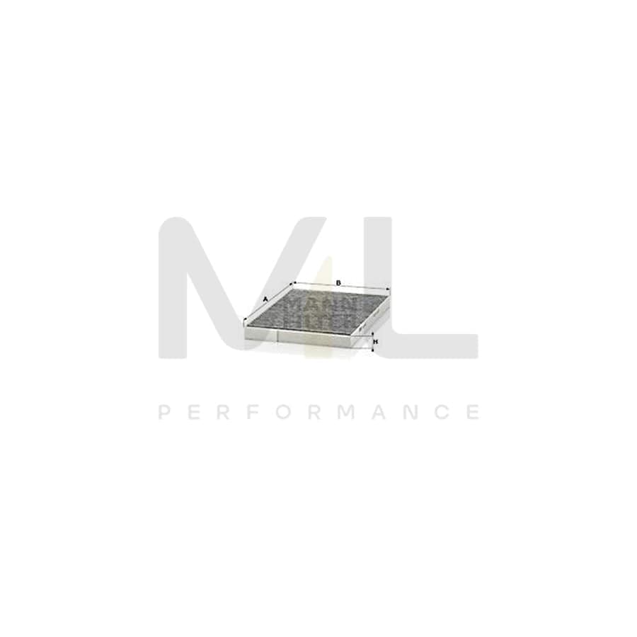 MANN-FILTER CUK 2620 Pollen filter for RENAULT Koleos I (HY) Activated Carbon Filter
