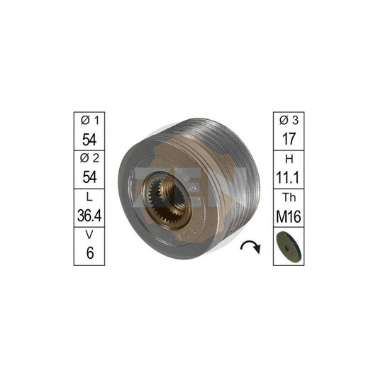 Era ZN5396 Alternator Freewheel Clutch