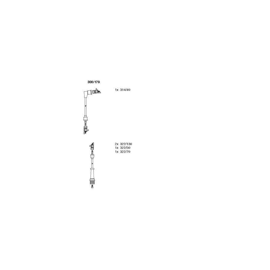 Bremi 300/179 Ignition Cable Kit for Citroen Gs
