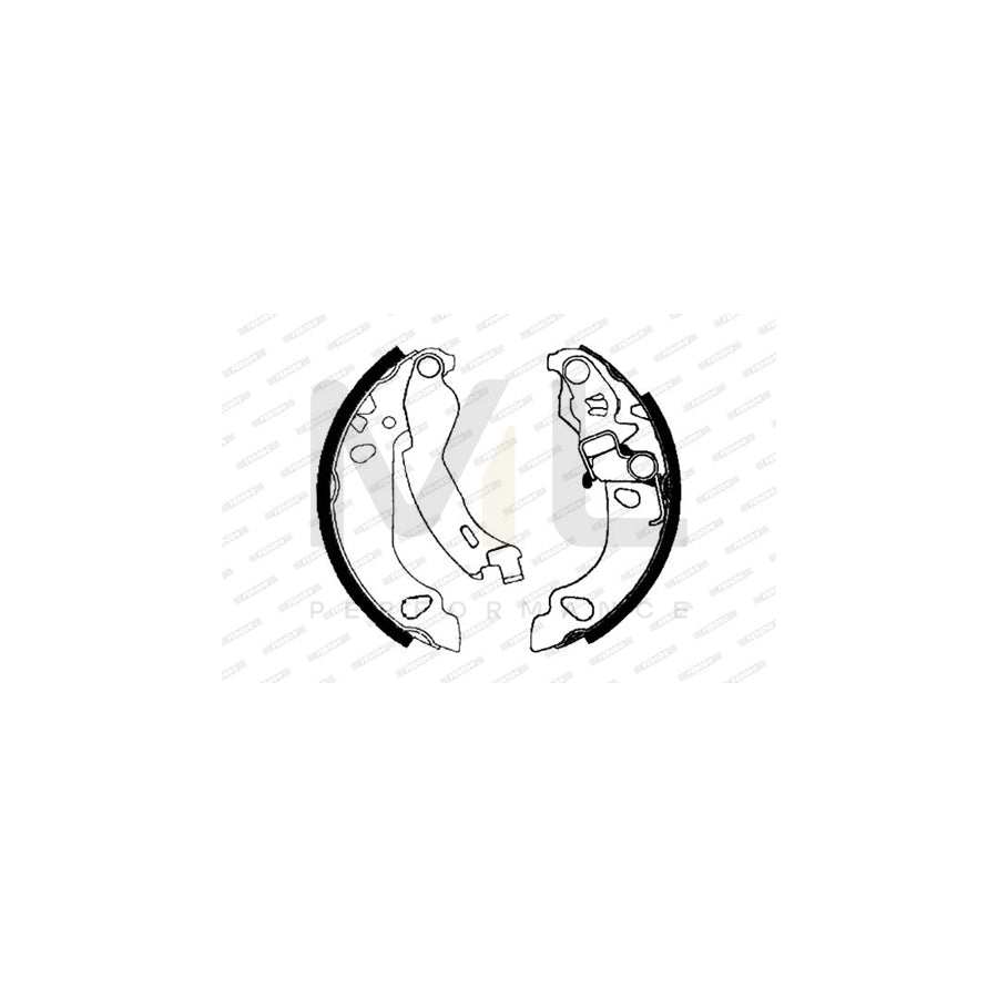 Ferodo Premier FSB655 Brake Shoe Set for Fiat Panda II Hatchback (169)