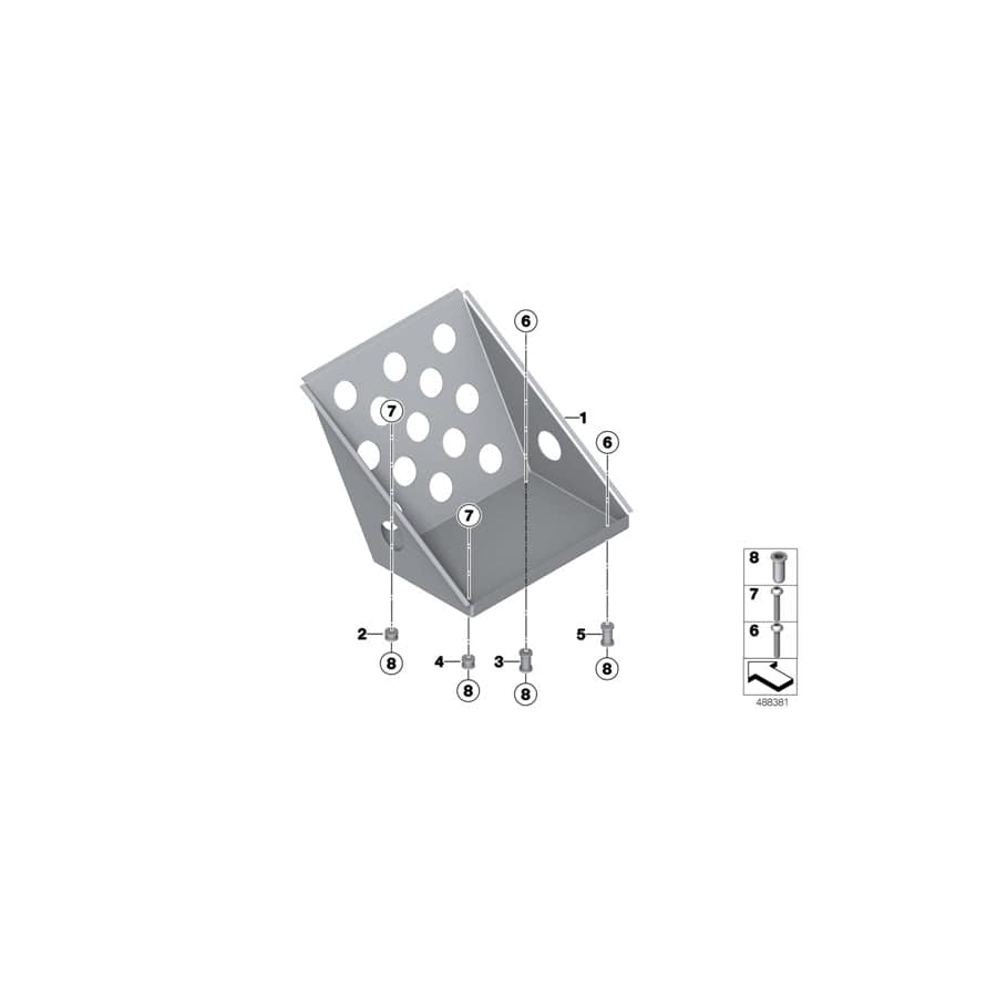 Genuine BMW 41008435939 Fillister Head Screw M6X50 10.9 ZNSW (Inc. M4 GT4)
