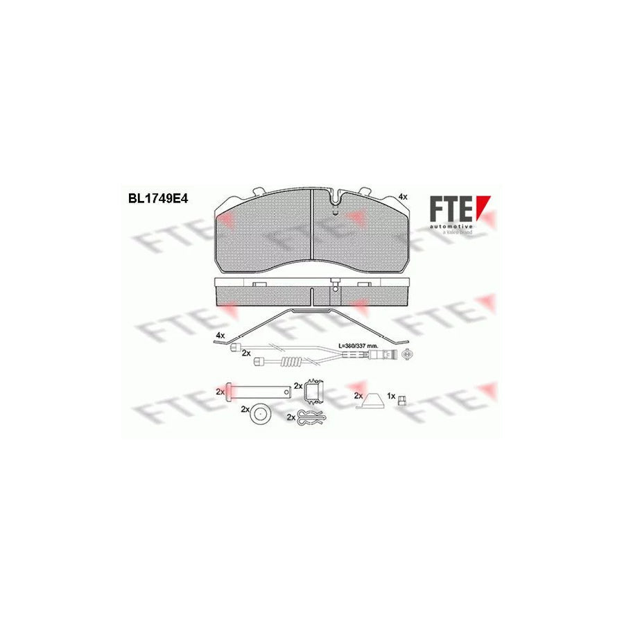 FTE Bl1749E4 Brake Pad Set