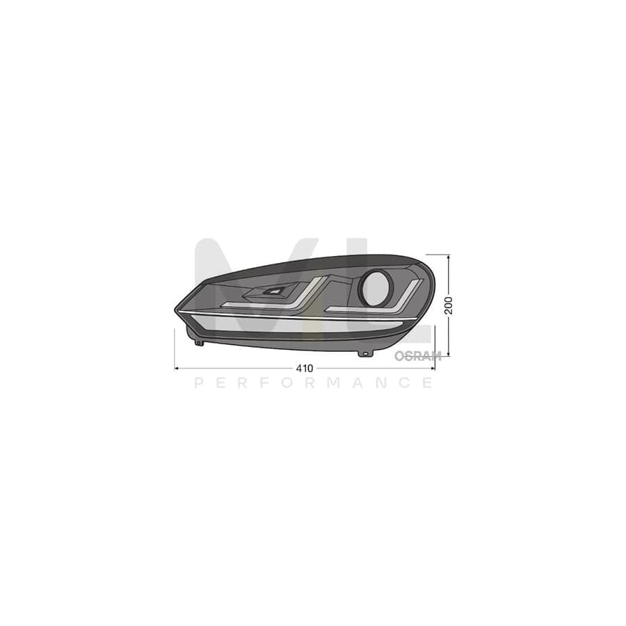 OSRAM LEDriving XENARC headlight LEDHL102-GTI Headlight Set for VW GOLF