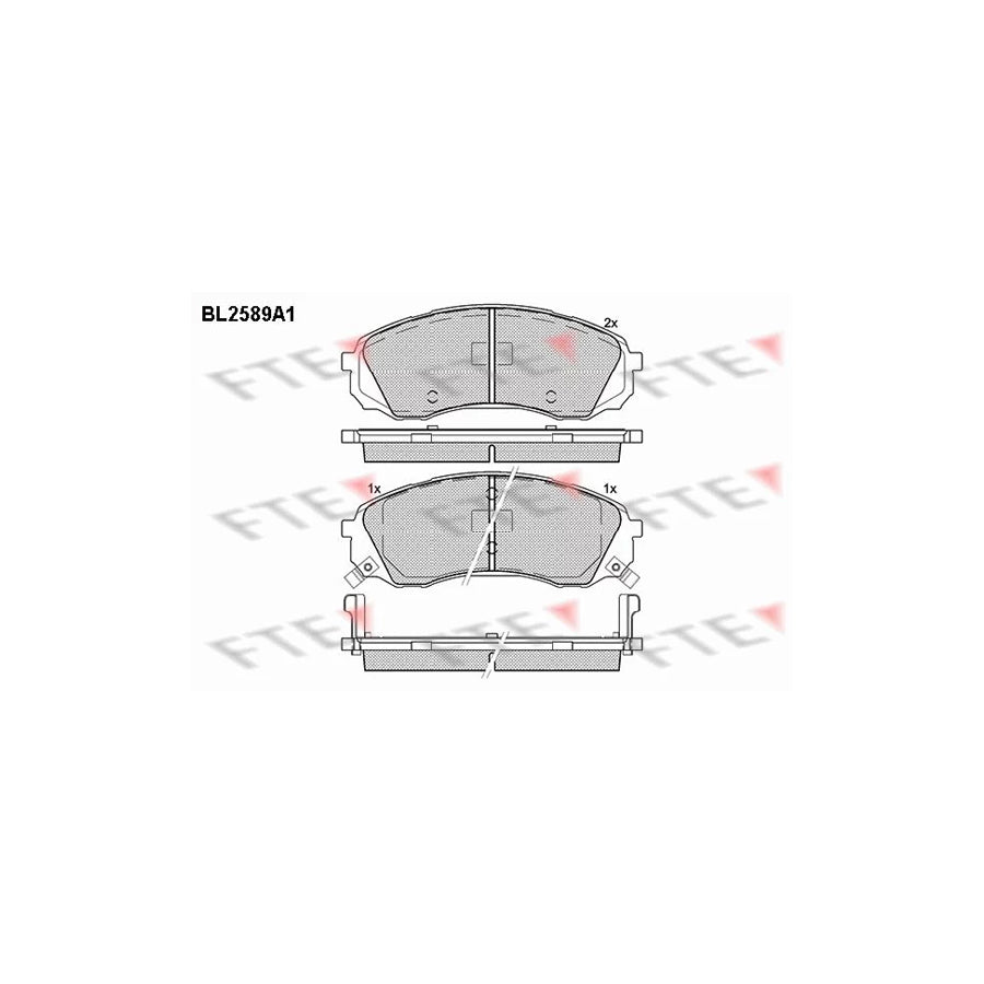 FTE Bl2589A1 Brake Pad Set
