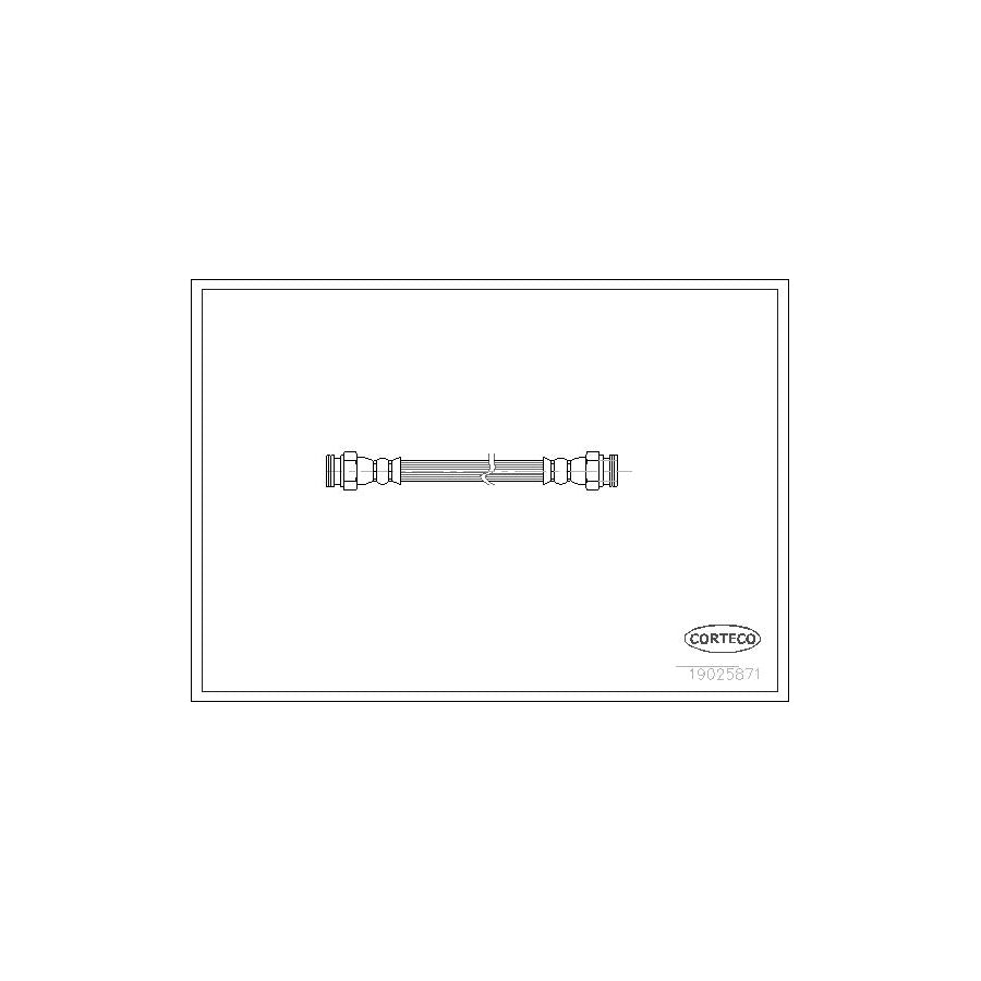 Corteco 19025871 Brake Hose for Peugeot 406