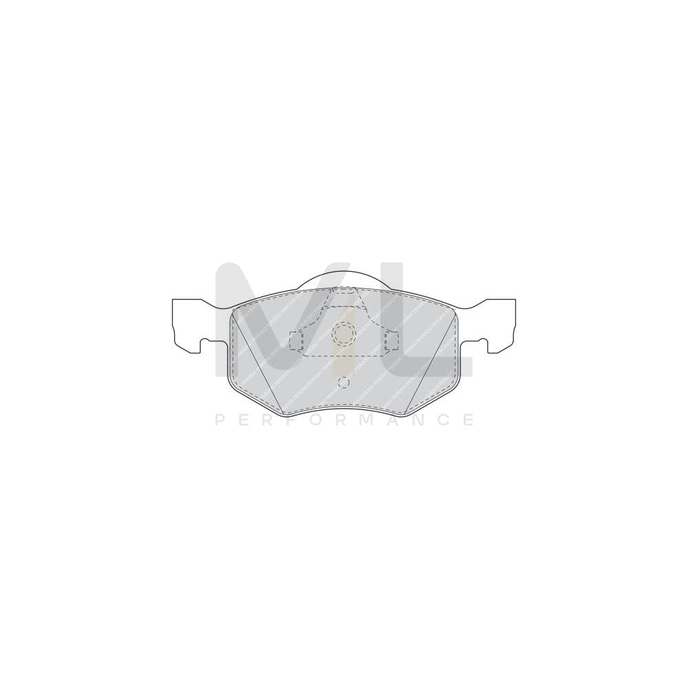 Ferodo Premier FDB1571 Brake Pad Set Not Prepared for Wear Indicator, With Piston Clip, Without Accessories
