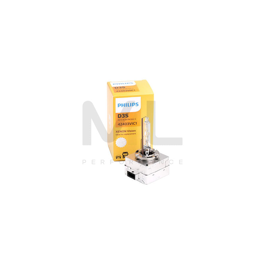 PHILIPS Xenon Vision 42403VIC1 Bulb, spotlight D3S (Gas Discharge Lamp) 42V 35W PK32d-5 4100K Xenon