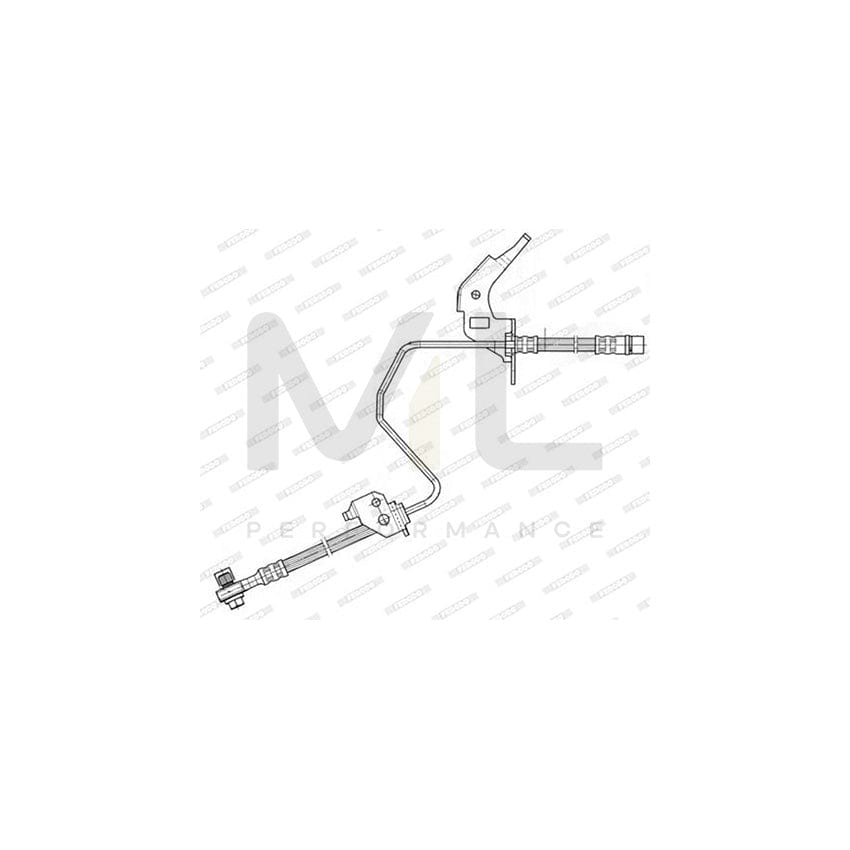 Ferodo FHY2606 Brake Hose 530mm, Ø10