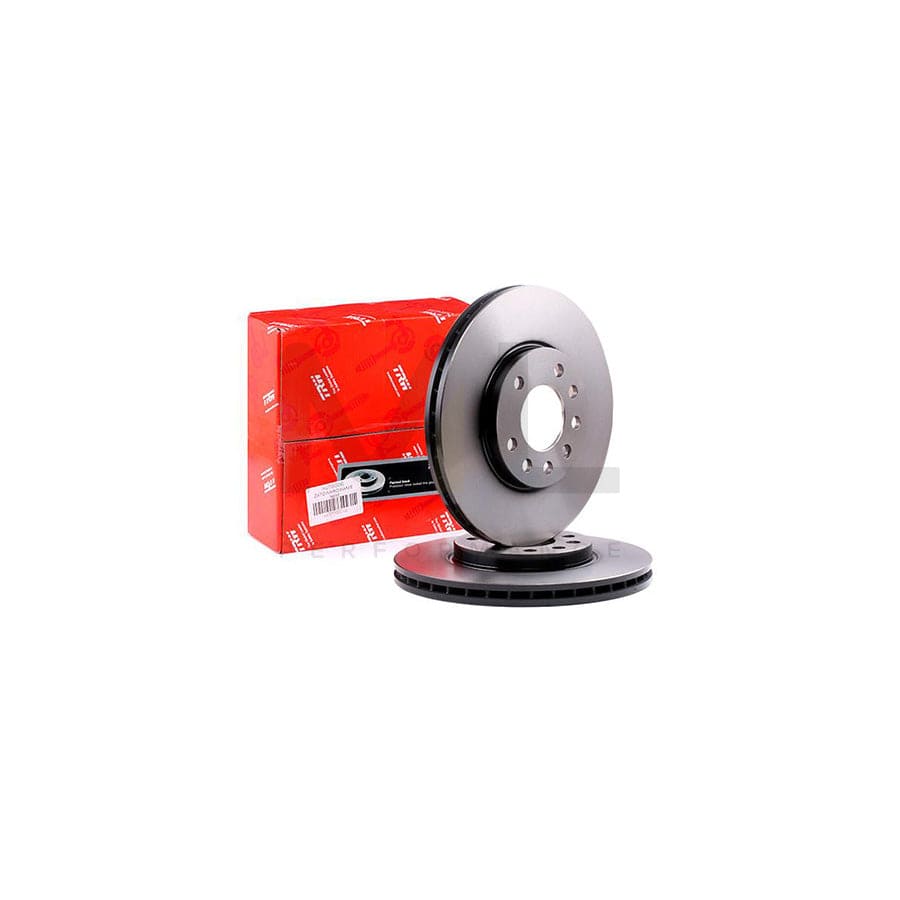 TRW DF4048 Brake Disc Vented, Painted, High-carbon  - 1 piece