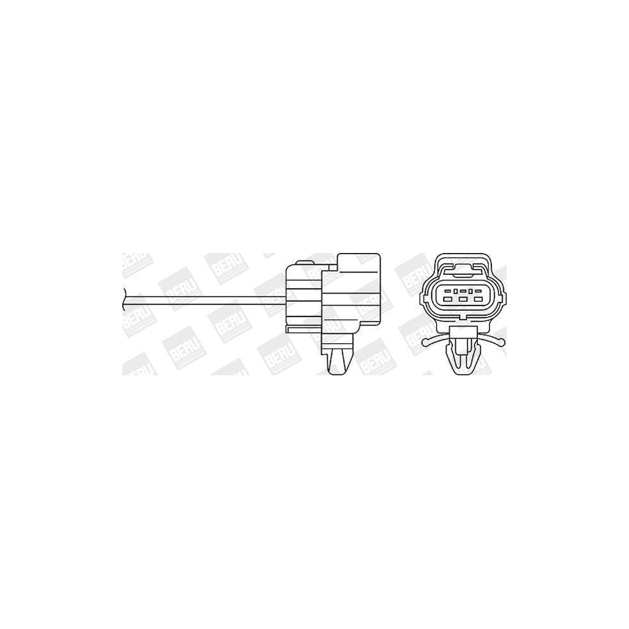 Beru Ozh100 Lambda Sensor for Mazda 323